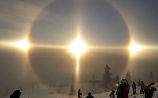 瑞典上空的日晕